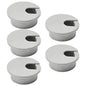 5 Pcs Desk Grommet 2" / 50 mm, Desk Cord Hole Cover, Cable Grommet ABS Plastic, Desk Hole Grommet for Home & Office Pc, Detachable Cable Cord Organizer-Light Grey
