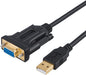 CableCreation [2-Pack] USB to RS232 Adapter with PL2303 Chip 3.3 FT, USB 2.0 to RS232 Female DB9 Serial Converter Cable for Cashier Register, Modem, Scanner, Digital Cameras, CNC, 1M Black