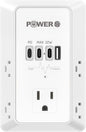 20W PD Fast Charging Wall Outlet with USB Ports (3C1A), Electrical Outlet Extender, Surge Protector, Wall Plug Adapter for Multiple Devices, Wall Socket Expander