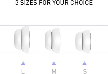 Delidigi for 6 Pairs AirPods Pro 2nd/1st Generation Replacement Ear Tips,Noise Reduction Silicone Earbuds Earplug Accessories Built-in Dust Guard Screen&Fit in The Charging Case S/M/L Size