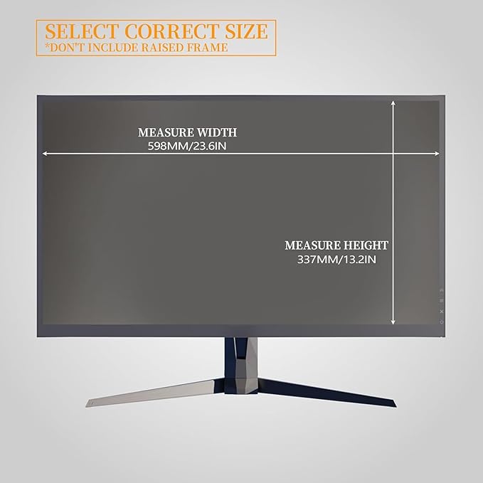[2 Pack] 27 Inch Computer Privacy Screen Filter for 16:9 Aspect Ratio, Eye Protection, Anti-Glare, Anti-Blue Light Computer Monitor Privacy Filter, Removable Anti-Scratch 27in Protector Film