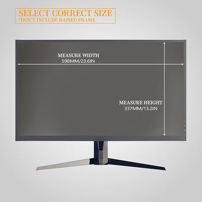 [2 Pack] 27 Inch Computer Privacy Screen Filter for 16:9 Aspect Ratio, Eye Protection, Anti-Glare, Anti-Blue Light Computer Monitor Privacy Filter, Removable Anti-Scratch 27in Protector Film