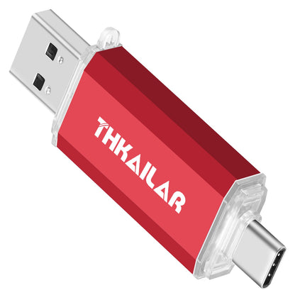 Thkailar USB C Flash Drive 256GB for Android Phone,Mac Pro,PC