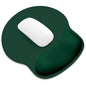 ITNRSIIET Ergonomic Mouse Pad with Wider Memory Foam Wrist Rest +17% - Curved Cushion Reduces Pressure 20%, Pain Relief, Non-Slip, Smooth, Cute Colors, 9.85 x 9 in, Deep Green
