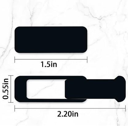 Webcam Cover, 6 Pieces, Laptop Camera Cover, Privacy Shielding Capacity is Twice as Big as The Traditional, Suitable for Computer Mobile Phones, laptops, Tablets and so on (Black 6-Piece Pack)