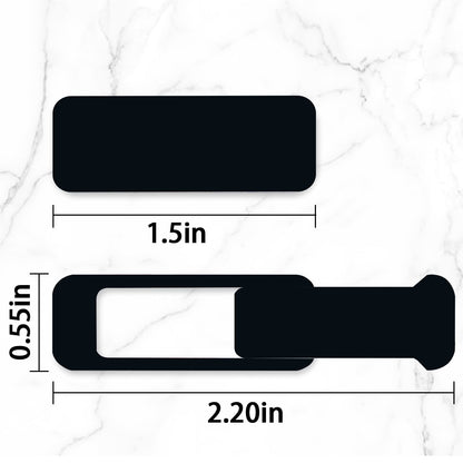 Webcam Cover, 3 Pieces, Laptop Camera Cover, Privacy Shielding Capacity is Twice as Big as The Traditional, Suitable for Computer Mobile Phones, laptops, Tablets and so on (Black)