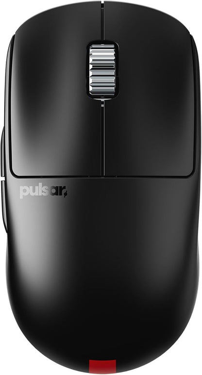 Pulsar Gaming Gears X2 v3 ES Wireless Gaming Mouse, Ultra Lightweight, Optical Switch, 32000 DPI, 750 IPS, XS-1 Sensor, 8k Compatible (Mini, Black)