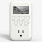 BN-LINK 7-Day Heavy Duty Digital Timer with Dual Outlet, LCD Display, 3-Prong Programmable Design, for Lights, Fans, Coffee Machine, Home, Office, Indoor Use, 125V 15A 1875W, 2 Pack