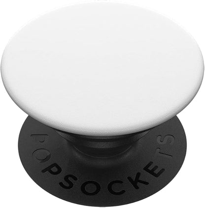 PopSockets Phone Grip with Expanding Kickstand, Adhesive Grip - White on Black
