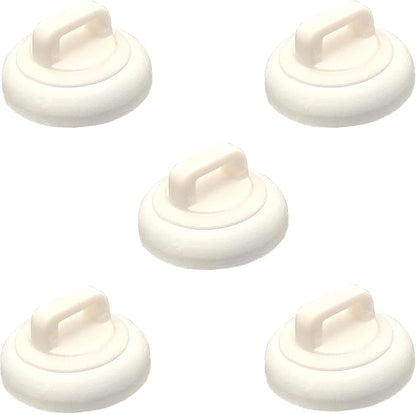 Magnetic Cable Zip Tie Mounts Clips Multipurpose Zip Ties Mount Base Holder Black Wire Cable Holder Mount Wire Clips Management for Home Office Marine Electrical Wiring (White, 5 Piece)