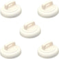 Magnetic Cable Zip Tie Mounts Clips Multipurpose Zip Ties Mount Base Holder Black Wire Cable Holder Mount Wire Clips Management for Home Office Marine Electrical Wiring (White, 5 Piece)