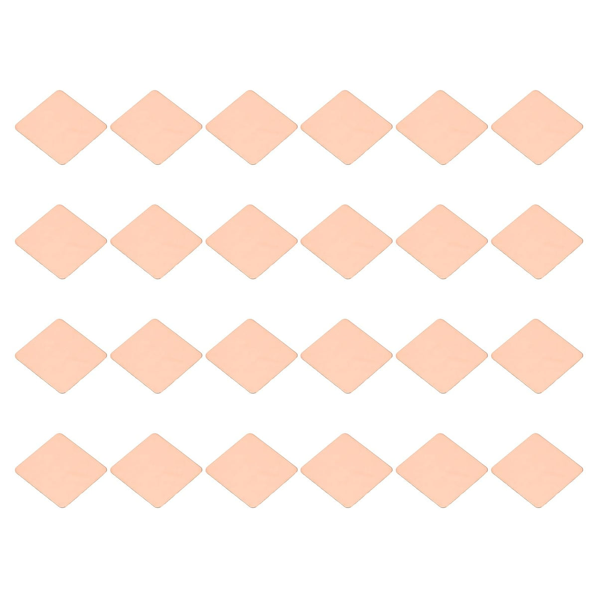 PATIKIL Copper Heatsink Pad Shims, 24 Pcs 15x15x1.5mm Copper Pad Shim IC Chipset GPU CPU Thermal Heatsink for Cooling Laptop Desktop Computer