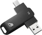 MMOMENT MU P50 1TB External SSD – USB-C & USB-A Portable Solid State Drive, USB 3.2 5Gbps, 560MB/s Read, 500MB/s Write, 110MB/s Sustained Write – Compatible with iPhone PS5 Steam Deck Android Mac