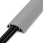 5.5FT Floor Cord Cover, Grey Soft Cable Cover Floor, Large Size Extension Cord Covers for Floor, Power Cord Protector Floor Wire Cover - Cord Channel Diameter: 0.7" (W) x 0.4" (H)