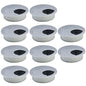 10 Pcs Desk Grommet 2-3/8" / 60 mm, Desk Cord Hole Cover, Cable Grommet ABS Plastic, Desk Hole Grommet for Home & Office Pc, Detachable Cable Cord Organizer-Silver Sand