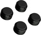 Preffair Audio Speaker Aluminum/Silicone Isolation Feet Turntable Damper Vibration Stopper Stand Absorption Shock Pad for Amplifier Preamp DAC Devices 4Pcs (Black, 1.73"x1.18")