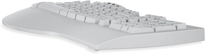 Perixx PERIBOARD-512W Periboard-512 Ergonomic Split Keyboard - Natural Ergonomic Design - White - Bulky Size 19.09"X9.29"X1.73", US English Layout