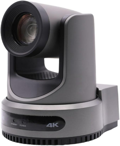 PTZOptics Move 4K 30x Auto-Tracking PTZ Camera with Built-in Tally Light, 3D Noise Reduction, and Advanced White Balance Modes (Gray)