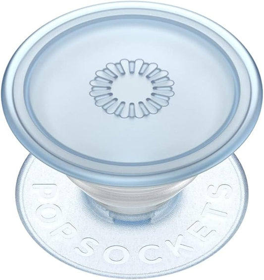 PopSockets Adhesive Phone Grip, Holder, Phone Stand, Light Blue - PopGrip Plant Ice Blue