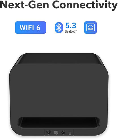 WiiM Sub Pro – 8" 250 W Wireless Smart Subwoofer | AI RoomFit™ Calibration | Wi-Fi 6 & Bluetooth 5.3 | 25 Hz Deep Bass | Works with WiiM Streamers, Amps & Any RCA Sub-Out System | Black