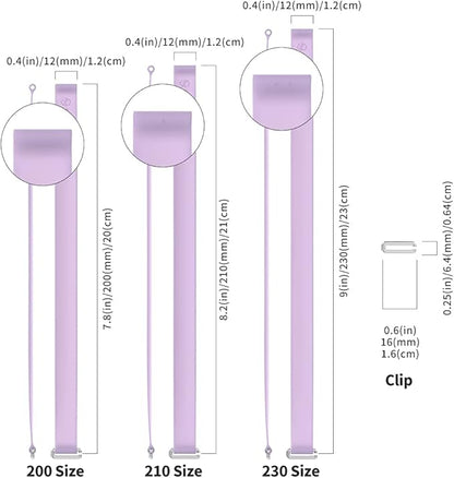 Sinjimoru C-Shaped Clip Finger Phone Grip, Silicone Loop for iPhone Case & Samsung. Lavender 210
