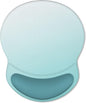 ITNRSIIET Ergonomic Mouse Pad with Comfort Gel Wrist Rest, Non-Slip PU Base, Smooth Textured Surface, Reduces Hand Fatigue & Wrist Pain, 8.7 x 7.2 Inch for Office Gaming Home, Light Green Gradient