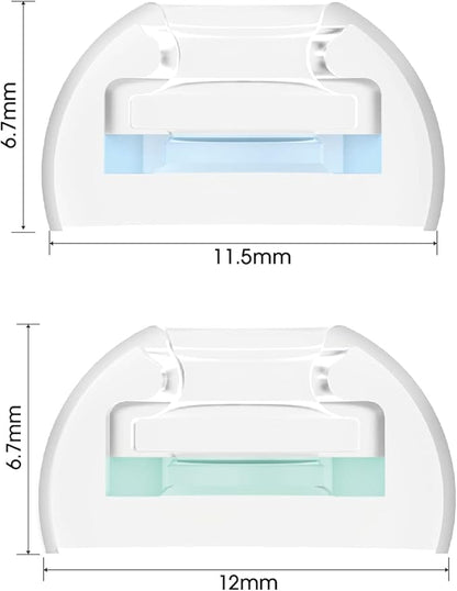 SpinFit CP1025- ML/M- Medical Grade Silicone Patented Ear Tips, Secure Fit and Supreme Comfort Fits MTW3, Galaxy Buds 2, Soundcore Space A40 & More (2 Pairs) (for Nozzle Diameter from 4-5.5mm)