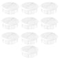 2-3/8" White Desk Grommet, JTemgle Flexible Cable Grommet Rubber Cable Hole Cover Wire Organizer Caps Desktop Cord Management for Home Office TV Stands Tabletops, 10 Pieces