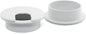 2pcs 2 Inch Desk Wire Cord Cable Grommets Hole Cover for Office PC Desk Cable Cord Organizer Plastic Cover (White-2Pcs)