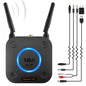 1Mii B06Pro+ Hi-Fi Bluetooth 5.3 Audio Receiver, LDAC Hi-Res Wireless Audio Adapter for Home Stereo w/aptX HD Low Latency, LCD Display, Long Range, Volume Control, 3.5mm AUX Optical Coaxial