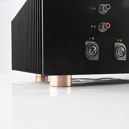 Audiocrast 4X HiFi Speaker Spikes Isolation Feet Pad, Aluminum 40x20mm Turntable Stand Feet Amplifier Shock Absorber Non-Slip Hi-End Floor Protector for Subwoofer DAC CD Turntable Amp