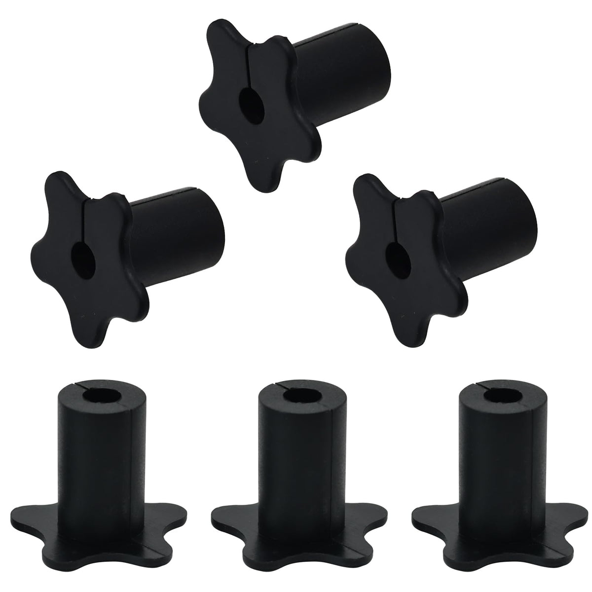 EASYEAH 2pc Black Starlink Cable Grommets 1" Silicone Wire Hole Grommet