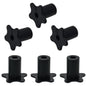 EASYEAH 2pc Black Starlink Cable Grommets 1" Silicone Wire Hole Grommet