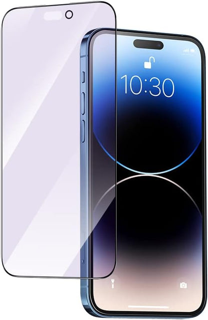 PERFECTSIGHT Anti Blue Light Screen Protector Designed for iPhone 14 Pro 2022 6.1 inch, 6X Stronger HD Clear Blue Light Blocking Tempered Glass - Eye Protection Anti Eye Fatigue Eye Dry Bubble Free