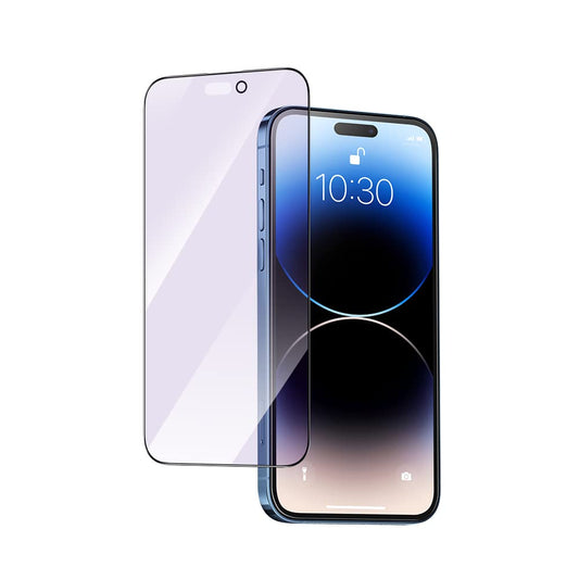 PERFECTSIGHT Anti Blue Light Screen Protector Compatible with iPhone 14 Pro Max 6.7 inch 2022, Eye Protection Blue Light Blocker, HD Clear Anti Fingerprint Anti Eye Fatigue 6X Stronger Tempered Glass