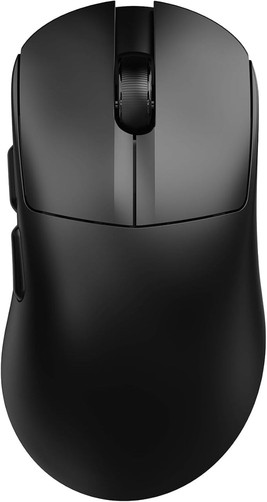 AJ179 V2 Wireless Gaming Mouse, Tri-Mode 2.4G/Bluetooth/Wired, 800mAh Battery Inside a 61g Ultra-Light Shell, 24000 DPI, 6 Programmable Buttons, Right-Handed Ergonomic, On-Board Memory – Black
