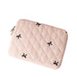 Attria Cute Bow Graphic Carrying Laptop Bag Y2K Preppy Laptop Sleeve Case Bag Kawaii Pad Computer Protect Case Pouch (15-15.6 inch,Black)