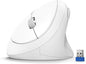 TECKNET Wireless Mouse, 5 Adjustable DPI Levels, 6 Buttons, 4800 DPI Wireless Vertical Mouse, 2.4G Silent Wireless Mouse for Laptop, PC, Chromebook, Mac - Light White