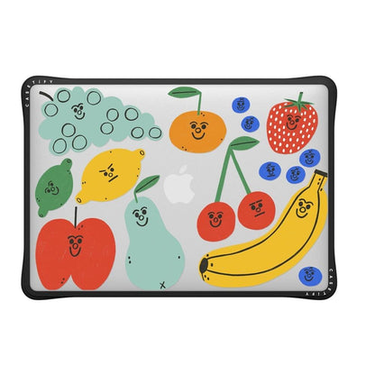 CASETiFY Impact MacBook Air 13.6" (M2-M5) Case [Cushioned Impact Corners/Scratch-Resistant/Anti-Slip Grip] - Clear Black