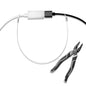 Ciyebst Cable Tethers 15 Pack with Crimping Tool (12 Inches, White), Adjustable Security Cable Look, Universal DIY Adapter Tethering Ties Kit for Computer Cord, Pre-Assembled, Tamper-Resistant