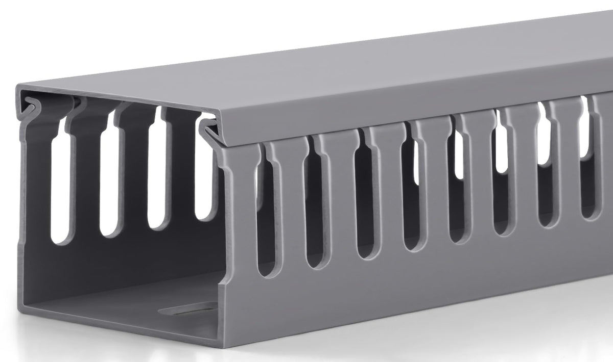 ZhiYo 2"H x 2.4"W Cable Management Raceway, 95in Under Desk Channel, Black