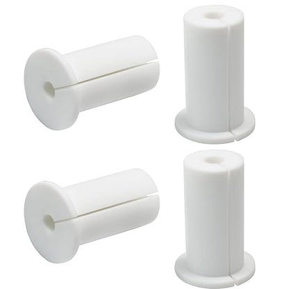 4pc Starlink Cable Grommet 1" Silicone Waterproof Wall Hole Pass Through Split Cable Bushings for TV Wire Ethernet Cord, Starlink Cable Routing Kit Accessories, 52.5mm/2.07" Ht, White