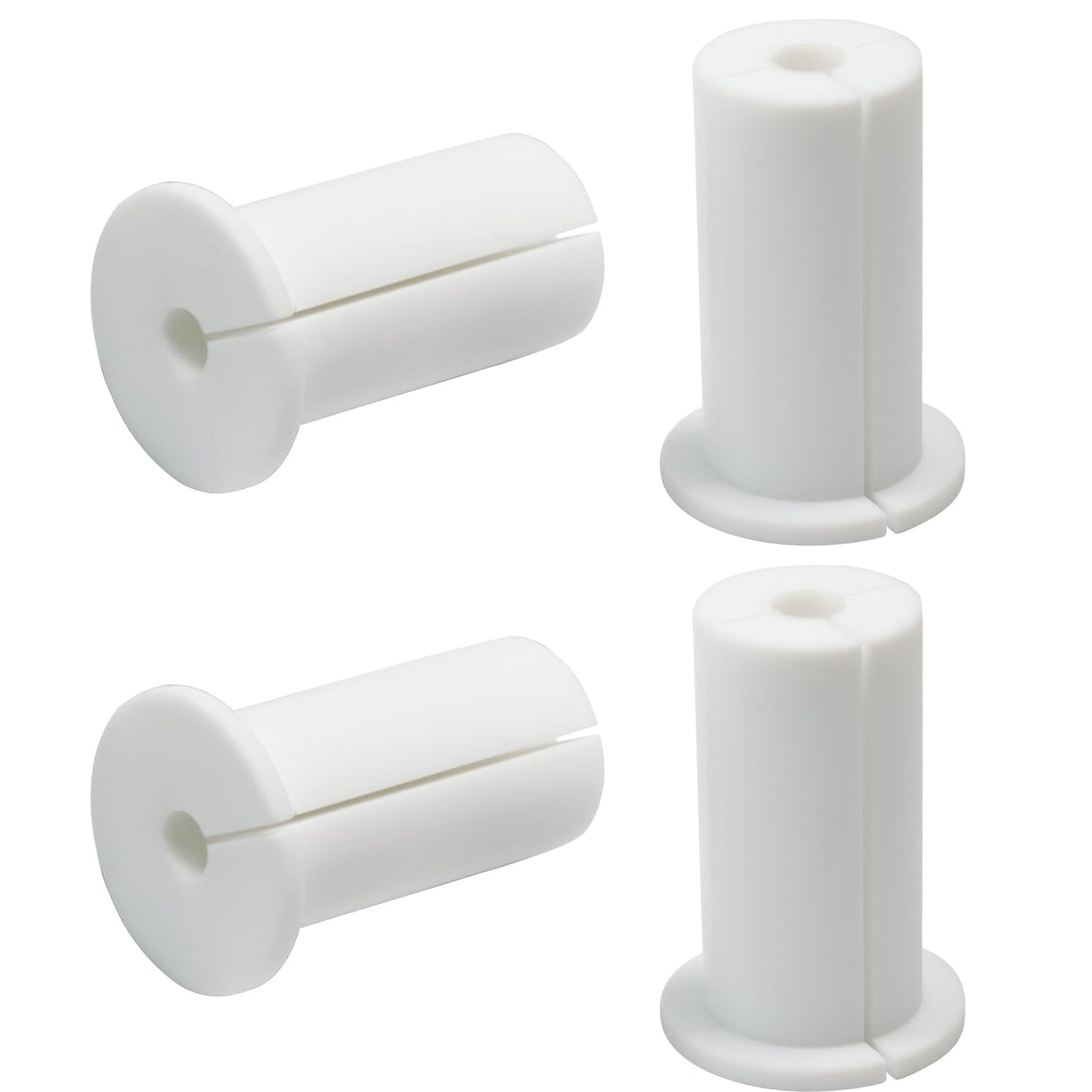 EASYEAH 4pc Starlink Cable Grommet 1" Silicone Waterproof Wall Hole Pass Through Split Cable Bushings for TV Wire Ethernet Cord, Starlink Cable Routing Kit Accessories, 52.5mm/2.07" Ht, White