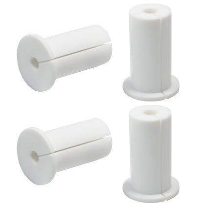 EASYEAH 4pc Starlink Cable Grommet 1" Silicone Waterproof Wall Hole Pass Through Split Cable Bushings for TV Wire Ethernet Cord, Starlink Cable Routing Kit Accessories, 52.5mm/2.07" Ht, White