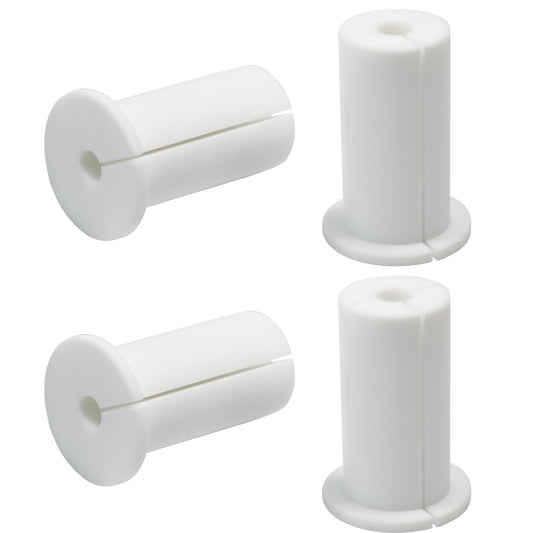 EASYEAH 4pc Starlink Cable Grommet 1" Silicone Waterproof Wall Hole Pass Through Split Cable Bushings for TV Wire Ethernet Cord, Starlink Cable Routing Kit Accessories, 52.5mm/2.07" Ht, White