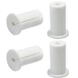 EASYEAH 4pc Starlink Cable Grommet 1" Silicone Waterproof Wall Hole Pass Through Split Cable Bushings for TV Wire Ethernet Cord, Starlink Cable Routing Kit Accessories, 52.5mm/2.07" Ht, White