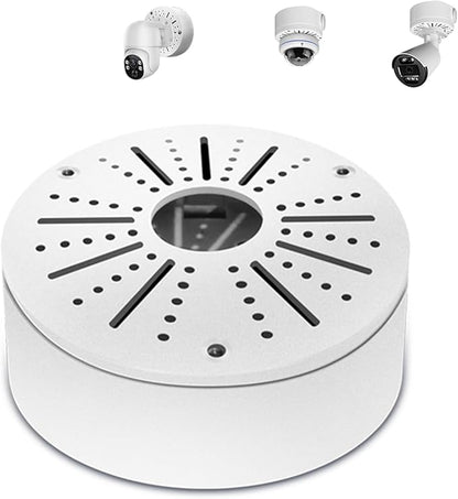 WEILAILIFE 【Compatible Almost All Cameras Type】 Universial Camera Junction Box Metal Universal Bullet Security Camera Junction Box Mount Bracket, Metal Indoor/Outdoor Camera Junction Box