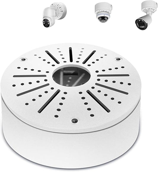 WEILAILIFE 【Compatible Almost All Cameras Type】 Universial Camera Junction Box Metal Universal Bullet Security Camera Junction Box Mount Bracket(1 Pack)