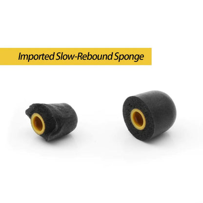 Linsoul Tripowin TP45 Spiral Groove Memory Foam Eartips, 2 Pairs in Ear Monitor Ear Plugs Suitable for 4.5mm-6.5mm Earphone Nozzle (L)
