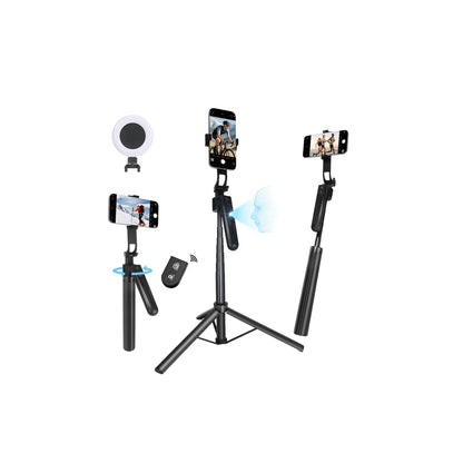 Auto Face Tracking Tripod for iPhone with Light and Remote Control